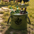 Outdoor foldable water bucket portable water bucket large capacity water tank with faucet water storage empty bucket