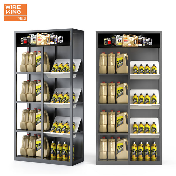 Factory Customized 4S Shop Customized Lubricant Display Stand Oil Metal Display Stand Auto Parts Display