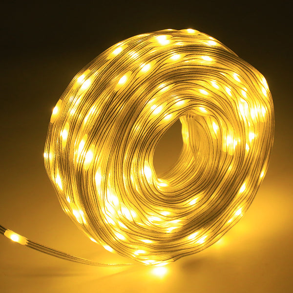 Solar light leather line light string low voltage waterproof outdoor garden decoration atmosphere light led gypsy light string