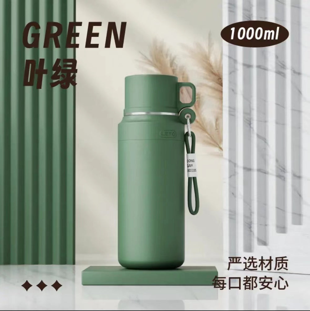 316 stainless steel insulated mug - portable outdoor sports thermos with tea infuser, tea separation, and lid - ideal for business and office use