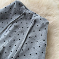 K-stylehigh waistcasualpolka doteasiest for matchstraight-leg pants for women summer lazy styleslimming lookelegantcasual pants
