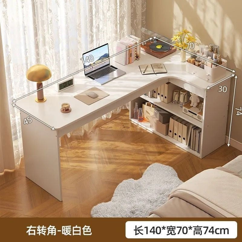 Corner computer desk home study table bedroom vanity bookshelf all-in-one office desk corner desk