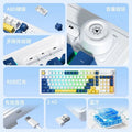 Viewsonic kb127 wireless bluetooth tri-mode keyboard - mechanical feel, backlit, color-matching knob, for laptop and office use