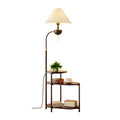 Nordic floor lamp living room 2025 new style sofa lamp multi-layer storage decorative ornament coffee table lamp bedroom bedside lamp
