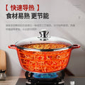 direct supply royal dessini non-stick pot soup pot frying pan aluminum pot 12-piece pot set