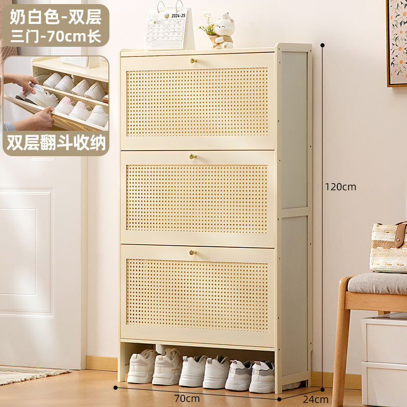 Simple shoe rack household door multi-layer with door dust-proof entry shoe rack shoe cabinet high vertical integrated storage rack
