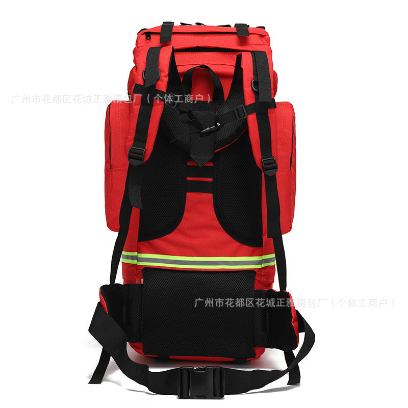 Outdoor camping large-capacity backpack 72 hours personal carrying bag earthquake rescue emergency bag