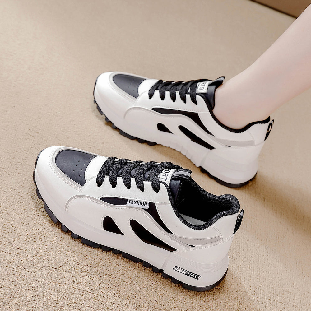 Best selling women's shoes thick soledad shoes women's height increase 2025new arrivalsummereasiest for matchcasualslimming look soft sole sports shoes