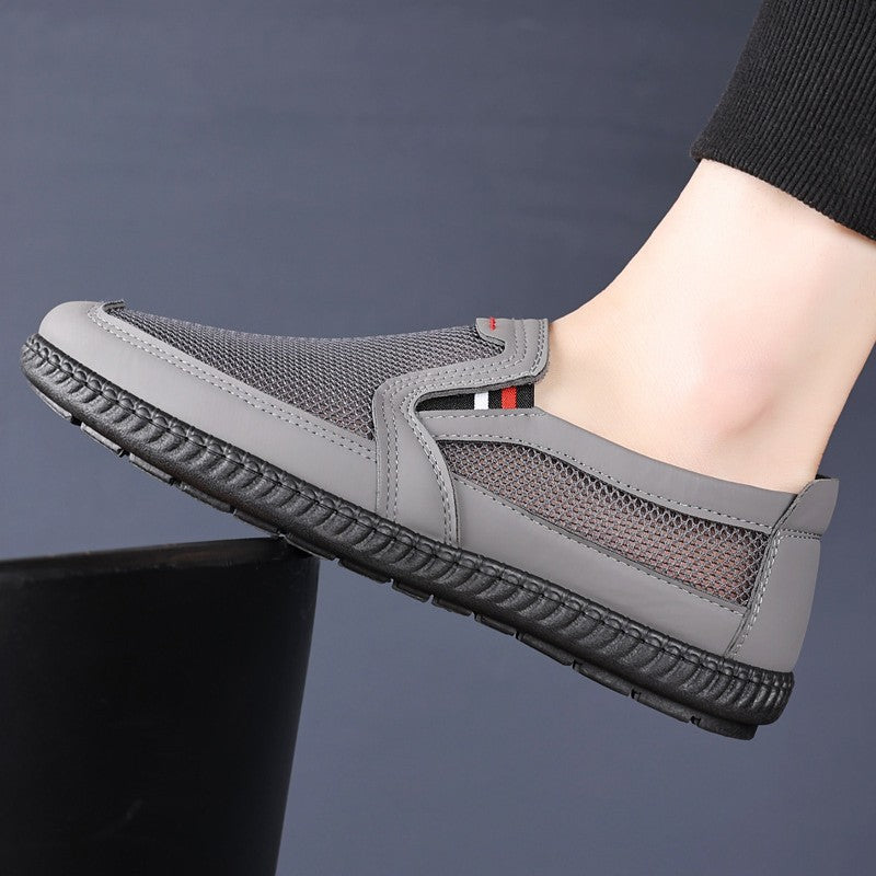 Summernew arrivalmen mesh breathable fly woven shoes stylish hand-sewn shoes casual sneakers k-styletrendyflats