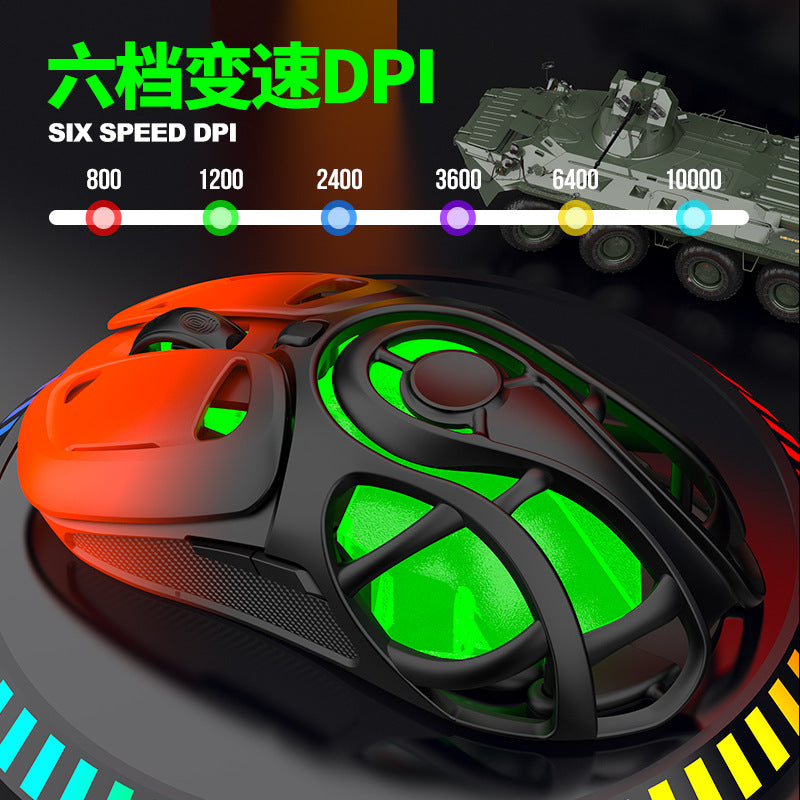 Viper x10 firefly tri-mode wireless bluetooth gaming mouse - sleek, hollowed-out design - paw3311 fashion mouse