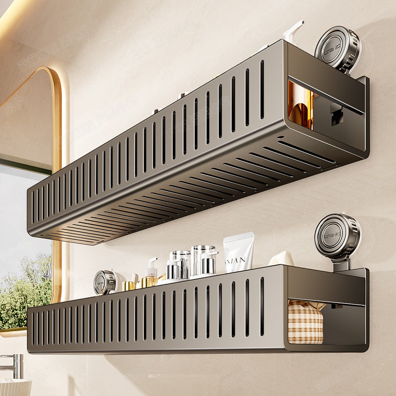 Strong load-bearing suction cup, toilet rack, no punching, bathroom, toilet, washstand, wall-mounted storage rack