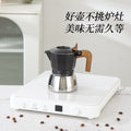 Magnetic induction double valve moka pot stainless steel italian induction cooker coffee pot outdoor camping style coffee machine coffee utensils