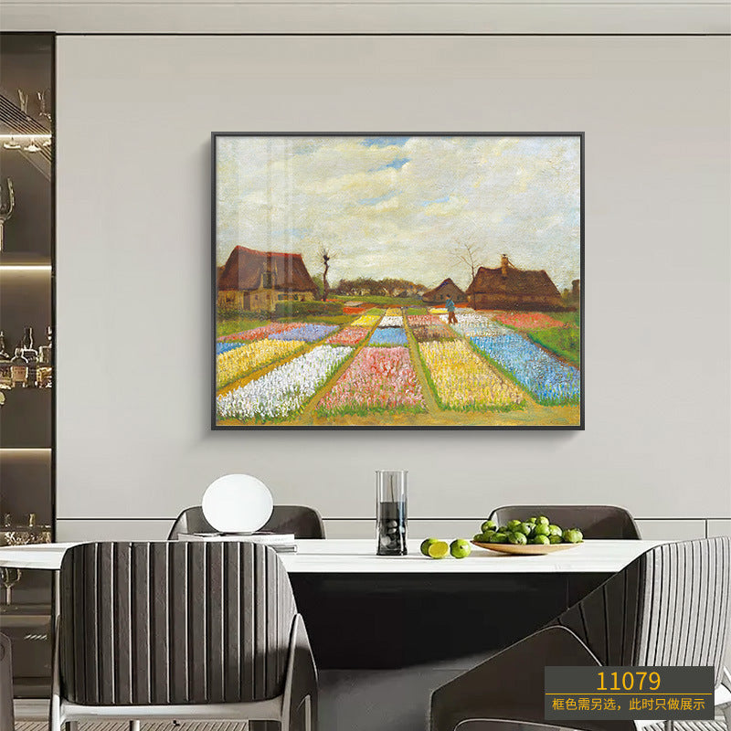 Meter box decorative painting free punching opening gift hotel barber shop wall electric switch box distribution box blocking hanging painting