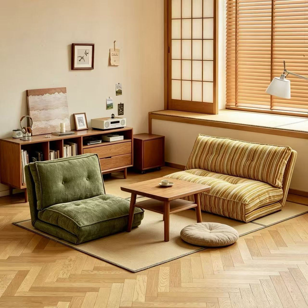 Lazy sofa bed living room dual-purpose single sofa small apartment for home cream style reclining and sleeping foldable sofa bed