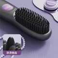 New cross-border lcd wireless hair straightening comb, rechargeable ceramic electronic comb, mini hair straightener, portable and gentle on hair