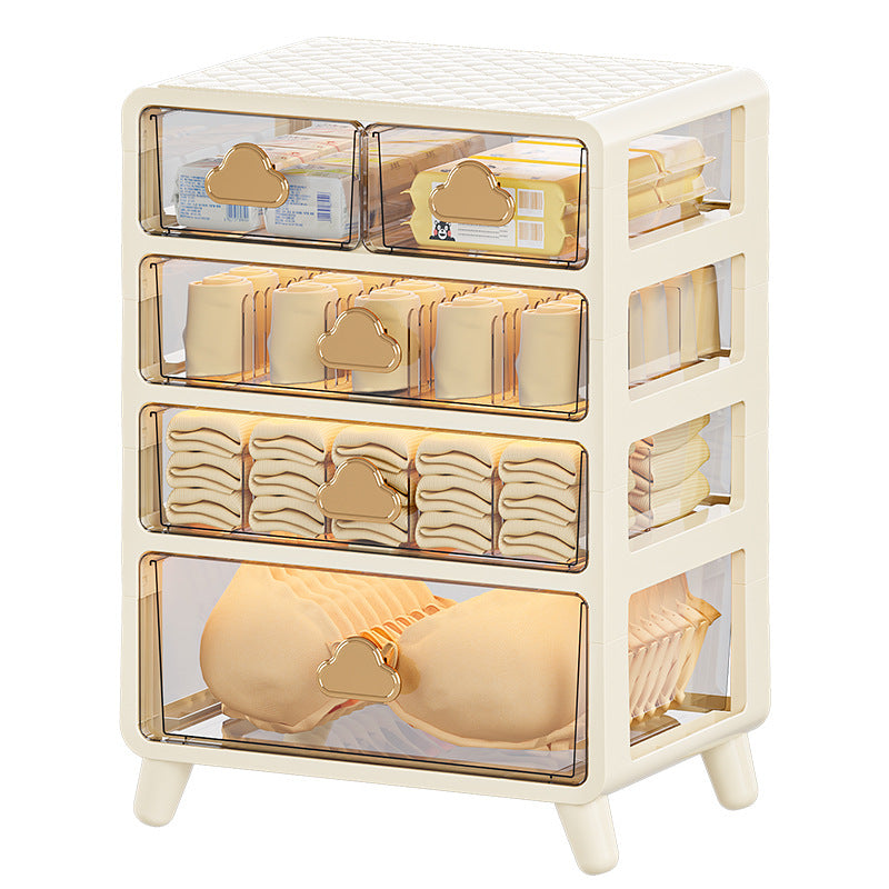 Xinle Bedroom Wardrobe Underwear Storage Box Multi-layer Drawer Type Dust-proof Children's Socks Grid Storage Cabinet