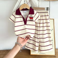 Baby clothing kids set children outfit short-sleeved t-shirt+pantstwo-piece set