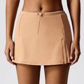 Summer outdoor high-waisted slimming golf & tennis skirt - anti-exposure sports mini skirt for running, fitness, and slim-fit activewear