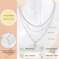 Fashion cross-border multi-layer necklace new arrivalins cold style fashion disc pendant clavicle necklace women's necklace