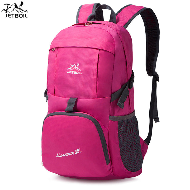 Skin bag foldable nylon travel bag outdoor backpack portable lightweight mountaineering bag advertising gift backpack