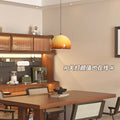 Used japanese retro pendant light - single glass dining table lamp for restaurant, bar, or artistic lighting - high-end style