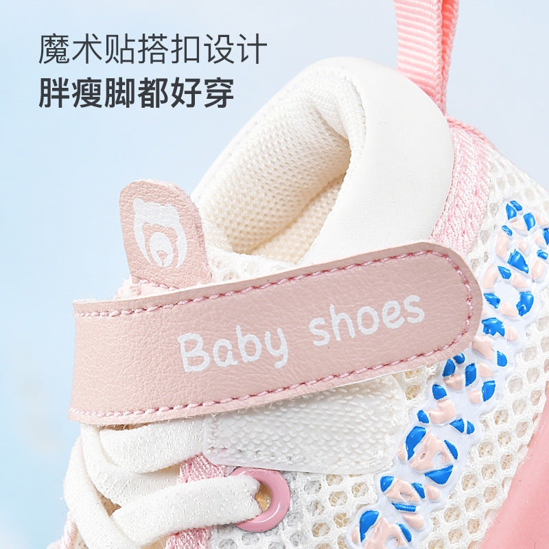 Baby sandals for boys, summer first walker shoes, 0-1-2 years old infant anti-slip soft sole mesh shoes for babies and toddlers, baby girl shoes