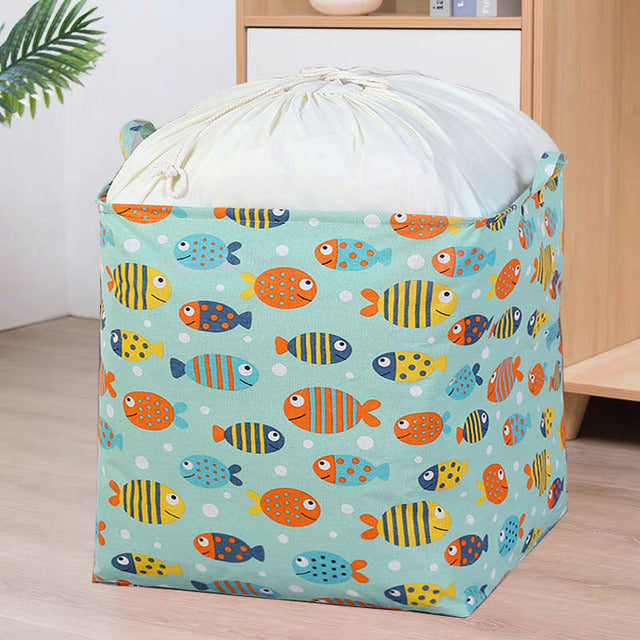 Quilt storage bag wholesale folding bundle mouth dirty clothes basket clothes dirty clothes basket quilt storage basket moving bag