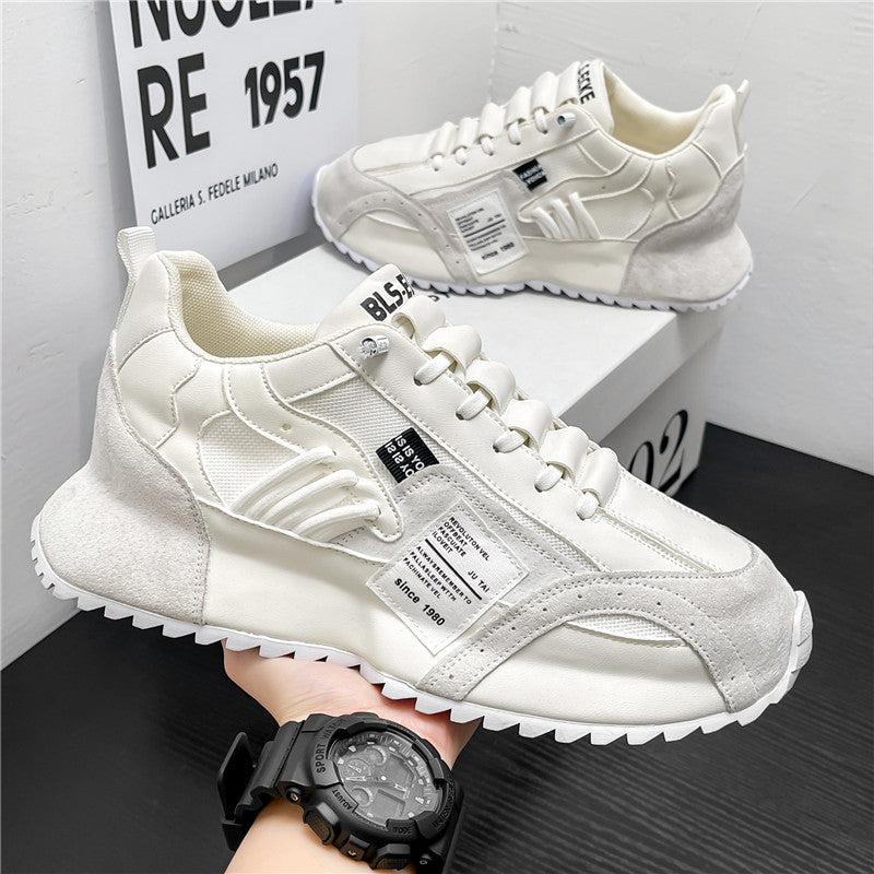 European station men's shoes 2025 new winter breathable versatile athletic casual shoes hidden heel joggers dad shoes for men