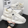 European station men's shoes 2025 new winter breathable versatile athletic casual shoes hidden heel joggers dad shoes for men