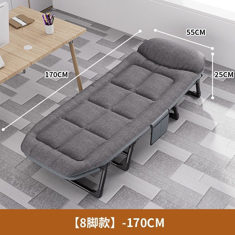 Foldable bed single office nap bed recliner portable multifunctional companion army for home simple lunch break handy gadget