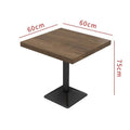 Solid wood table 60*60*75cm