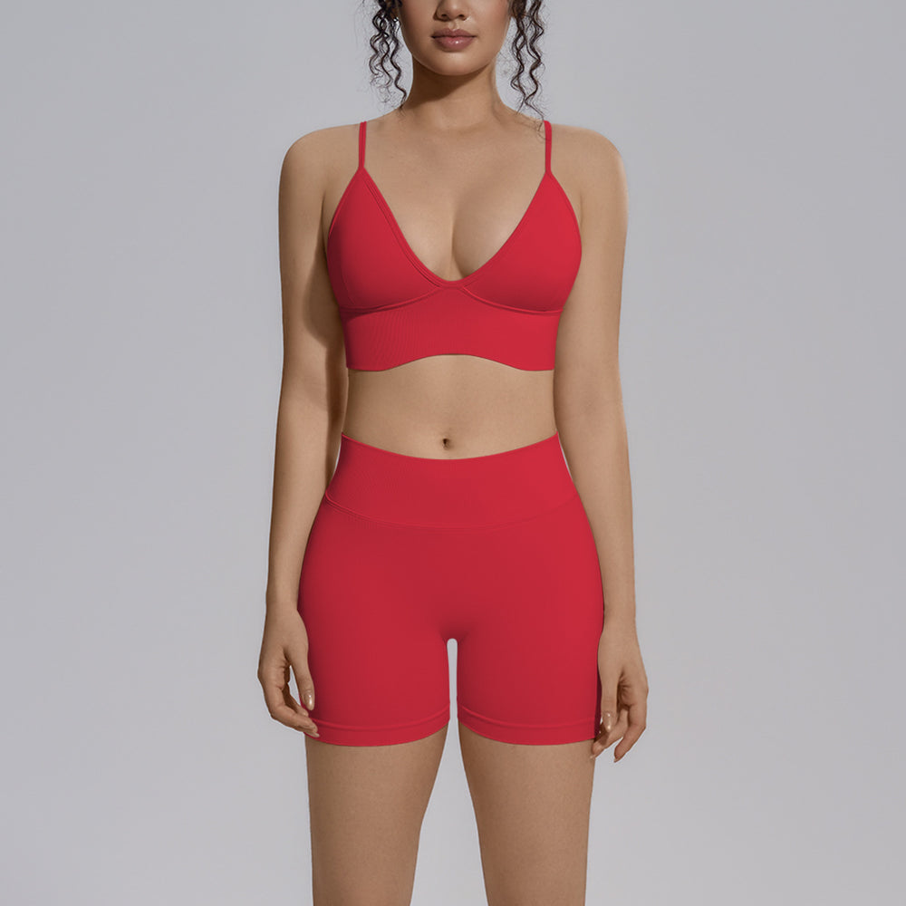 Seamless cross-border yoga set: tummy control, slimming, quick-dry activewear for fitness, outdoor leisure, running, and sports - multi-piece set
