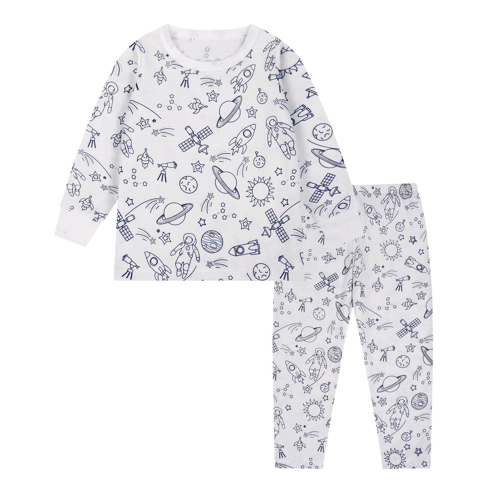 Export independent station stretch cotton boys engineering vehicle sketch coloring plaid fun diy hand-painted graffiti suit