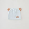 Baby hat autumn winter newborn bonnet 0-3 months infant fontanelle protection hat winter double layer cartoon baby class a
