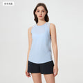 Quick-drying breathable cut out vest, lightweight sports blouse, yoga wear, fitness and beautiful back, sleeveless tops for women dt051