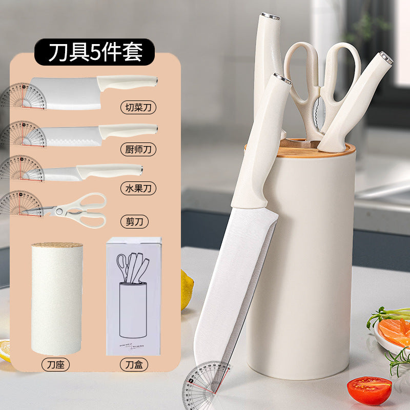 Yangjiang knife set - kitchen edition, complete set for home use, includes slicing, carving, and vegetable chopping knives, southeast asian cross-border e-commerce