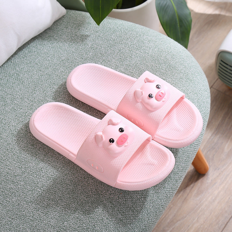 2023 new cartoon bathroom slippers for men, home bath non-slip slippers, couple's slippers for women, thick sole