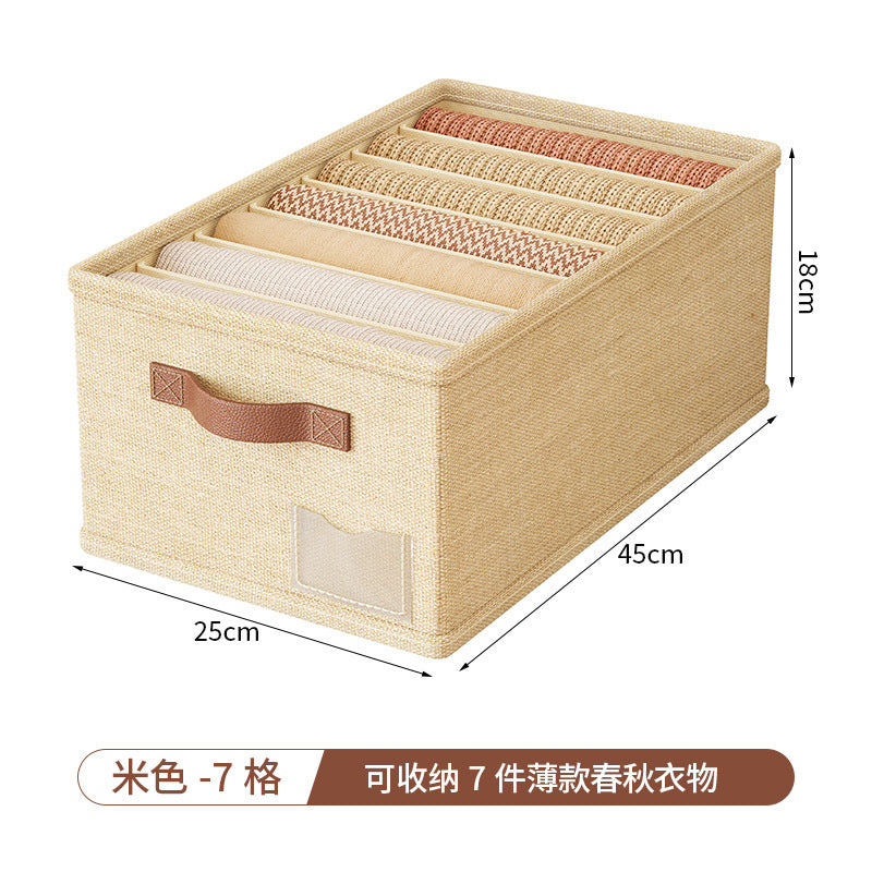 New little red flower divided storage box, underwear organizer, pp board clothes and pants storage solution, clothing storage box