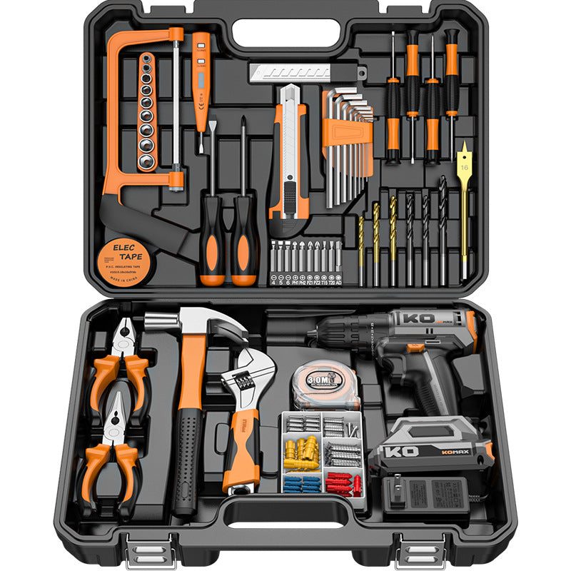 New electric drill tool set - car & home combo kit - multifunctional electrician, carpenter & repair tool set