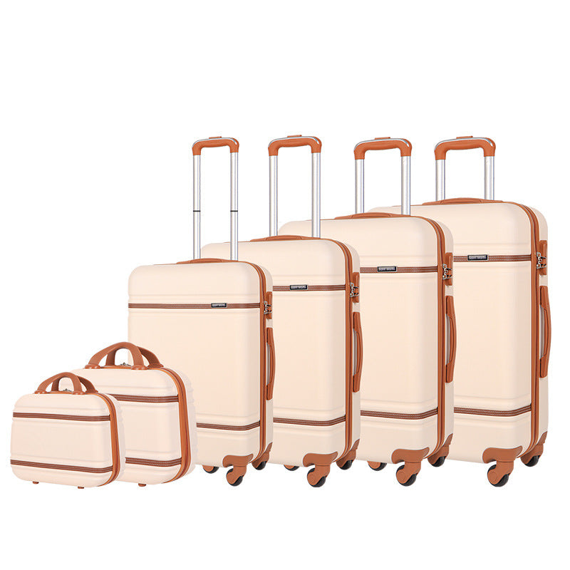 Cross-border special ABS material business boarding box gift travel password box strong waterproof universal wheel trolley case