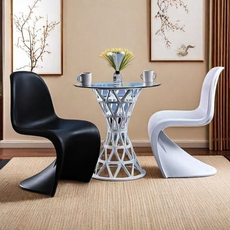 For home backrest chair stackable restaurant popular makeup chair casual creative dining chair sitting negotiation office chair