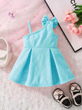 summer new girls' dress - baby girl's suspender bowknot cute dress - princess dress