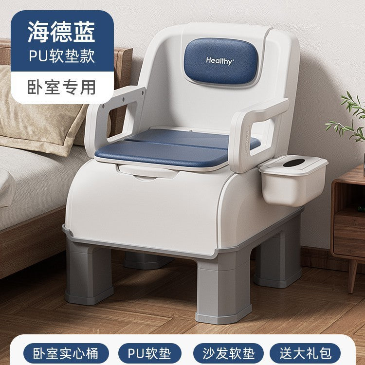 Bedside bedroom potty adult elderly toilet mobile horse room toilet chair bucket household pregnant women the elderly
