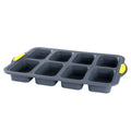 New 8-cavity silicone framed square cake mold french bread mold muffin bread baking pan