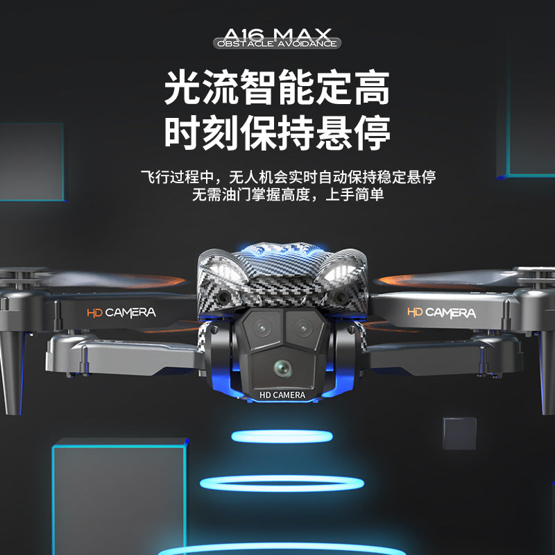 New a16max drone - optical flow, triple camera, aerial photography, quadcopter, long-endurance, obstacle avoidance, remote control aircraft toy
