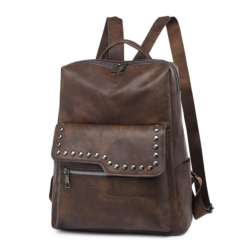 Bags Women's, Sports Backpacks Retro Versatile Backpacks Women's Soft Leather College Backpacks Premium Sense Going Out Backpacks