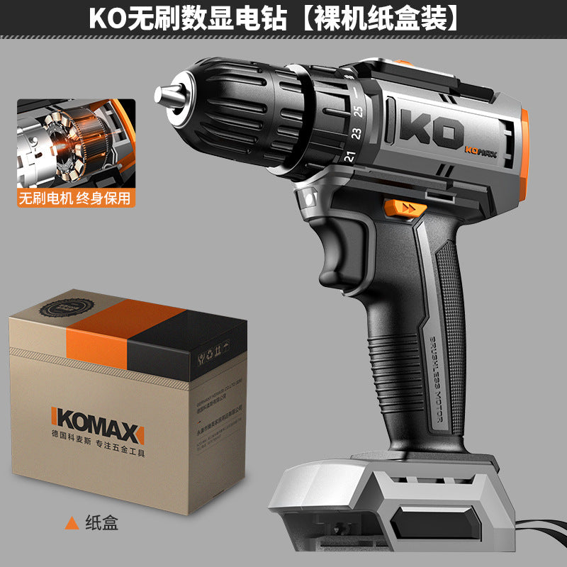 Brushless impact lithium drill cordless hand drill small pistol drill electric drill multifunctional for home electric screwdriver electric drill