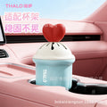 Car air freshener solid balm heart-shaped squeeze fragrance ornament long-lasting scent safe for pregnant women and infants thalo tarot