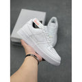 Putian high version air force one af1 white shoes wheat color pure original version black warrior men's shoes black sneakers