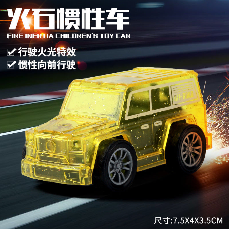 Tiktok viral fire stone inertia car toy - cool fire effect simulation car - educational ride-on toy for boys and girls